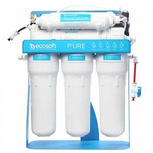 ATVIRKŠTINIO OSMOSO FILTRAS ECOSOFT P'URE AQUACALCIUM SU SIURBLIU ANT PAGRINDO