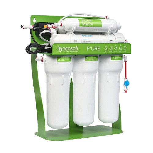 High-efficiency water filtration system with multiple stages for clean drinking water, suitable for home and commercial use, featuring eco-soft filters and advanced purification technology.