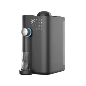 Filtered water dispenser with digital display and adjustable temperature settings, perfect for clean, fresh hydration at home or office.