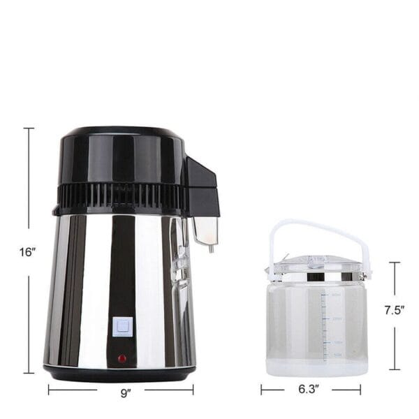 Stainless steel commercial juice extractor with black lid and digital interface, ideal for restaurants and cafes.