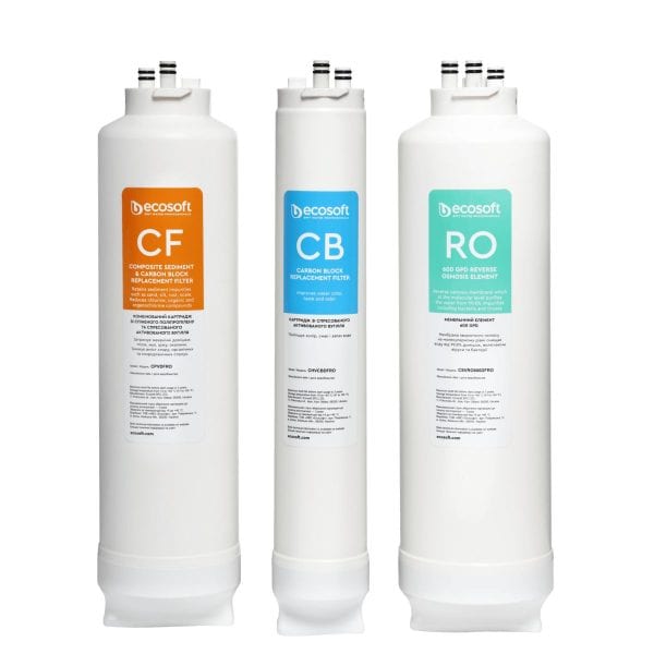 Ecosoft filtrų komplektas su membrana skirtas CROSS90 filtrams - obrazek 2