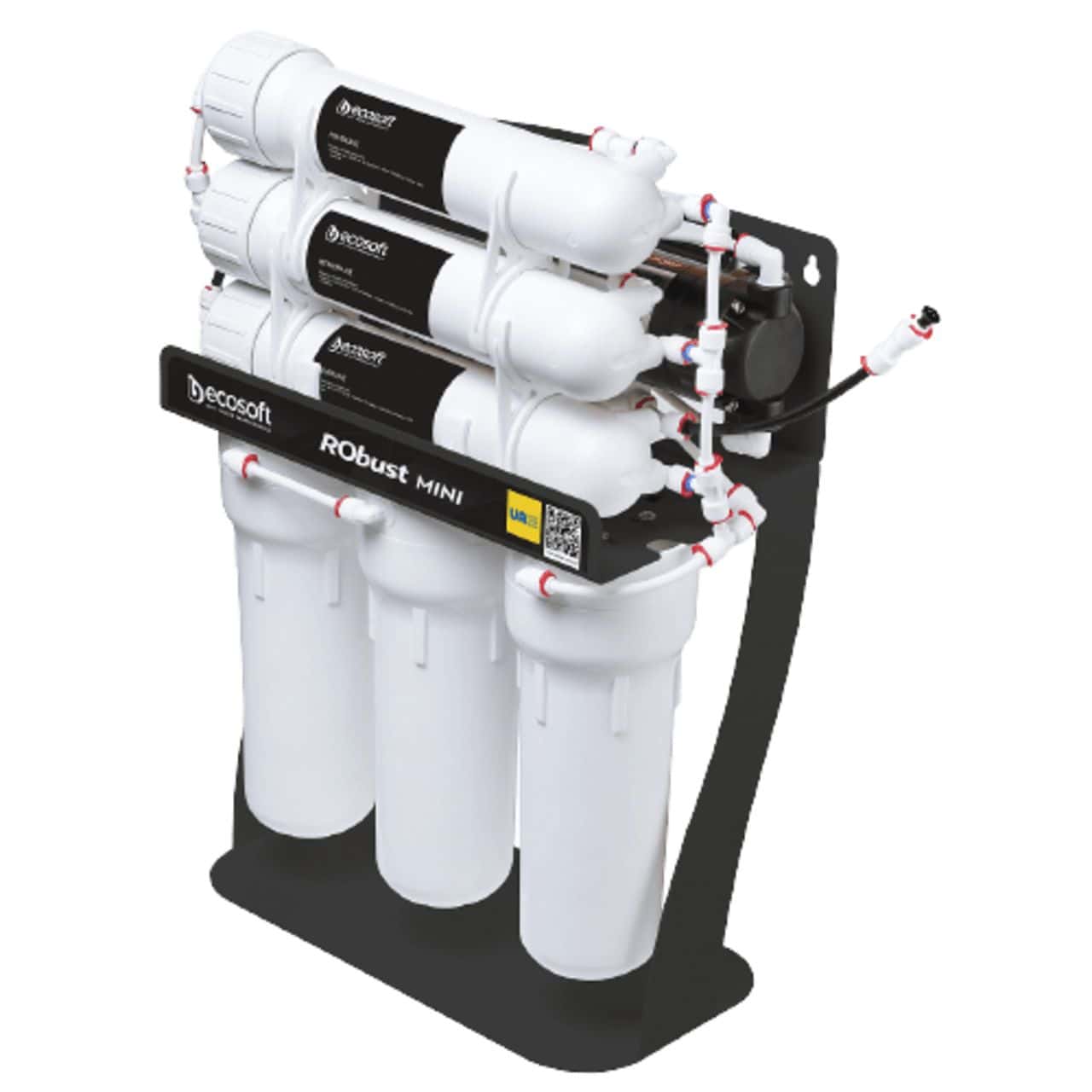 High-quality reverse osmosis water filtration system with multiple filters for clean drinking water, suitable for home or commercial use, featuring durable components and easy installation.