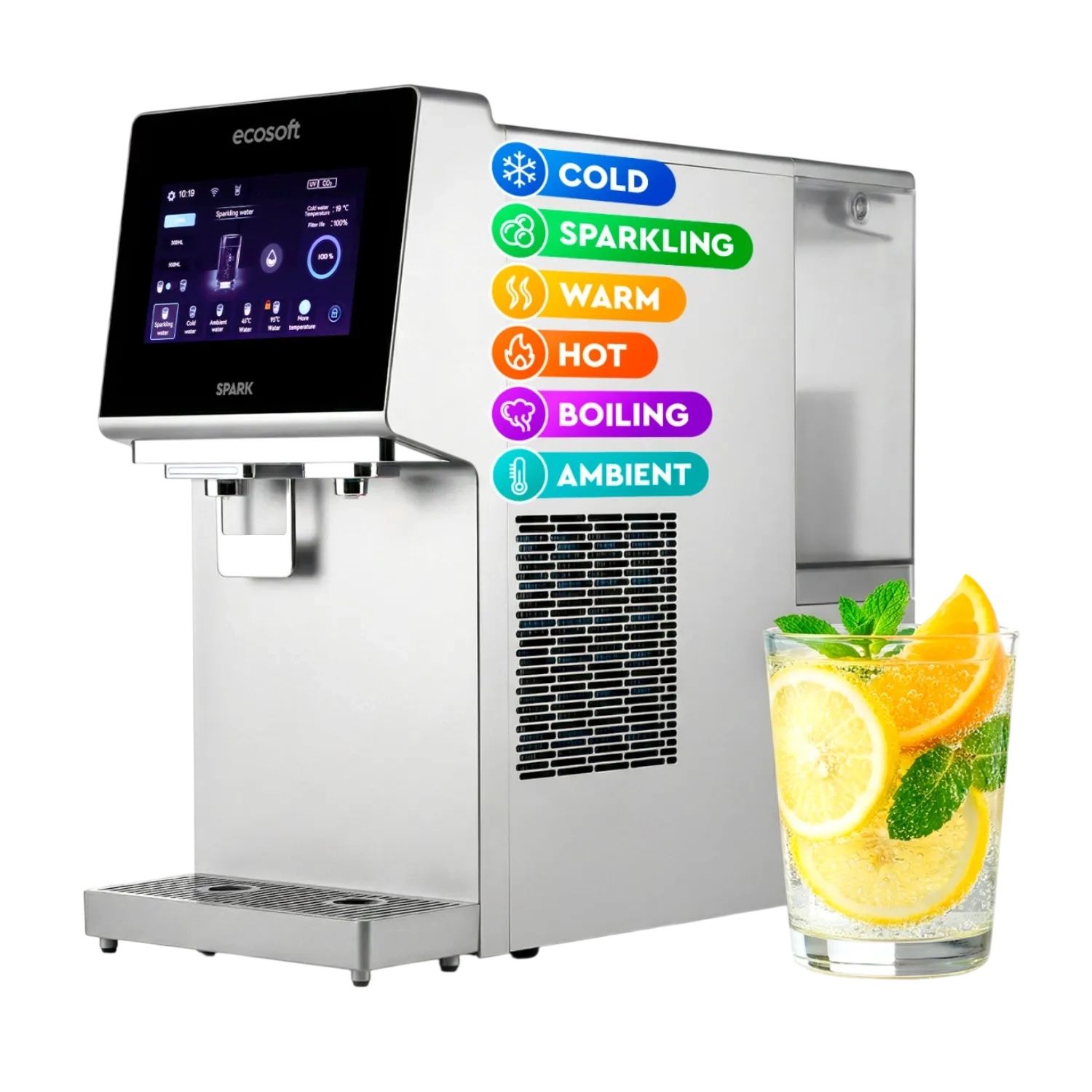 Ecosoft SPARK išmanus gazuoto vandens dozatorius su RO filtravimu - obrazek 2