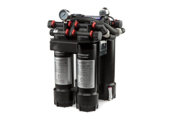 High-quality water purifier system with multiple filters and gauges for clean, safe drinking water, ideal for residential and commercial use.