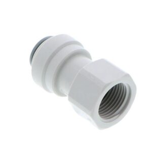 Flexible plumbing connector for water filtration systems, durable and easy to install. Ideal for connecting filters, pumps, and other plumbing components in water treatment applications.