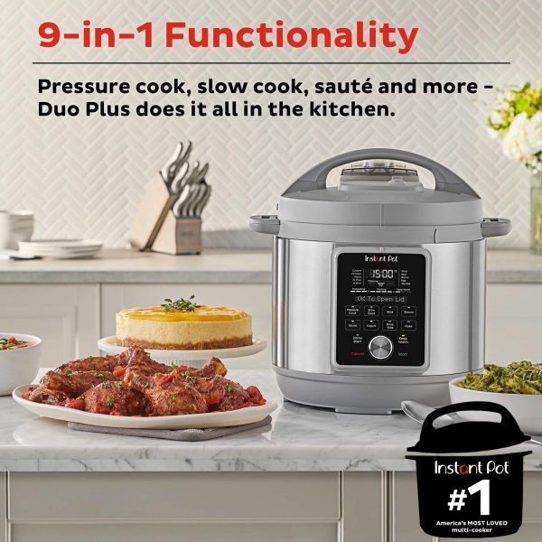 Instant Pot® Duo™ Plus daugiafunkcinė slėginė viryklė su tylaus garo išleidimo funkcija (5,7L) 9-in-1 - obrazek 2