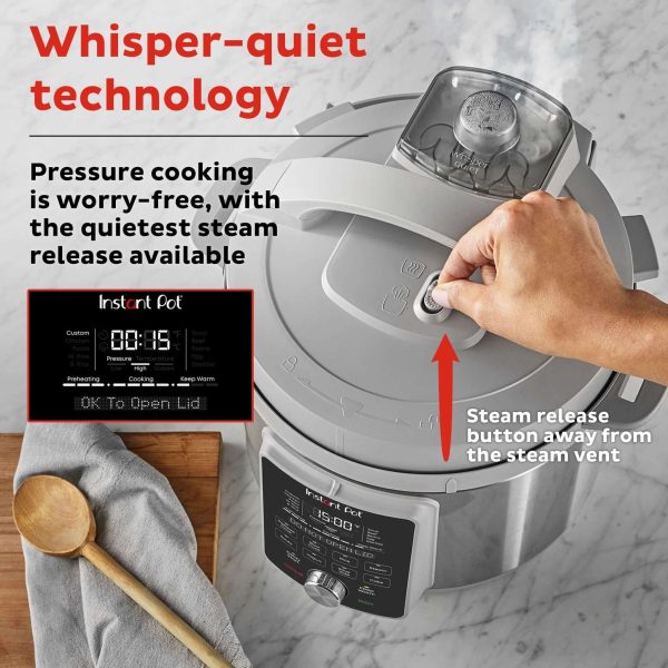 Instant Pot® Duo™ Plus daugiafunkcinė slėginė viryklė su tylaus garo išleidimo funkcija (5,7L) 9-in-1 - obrazek 3