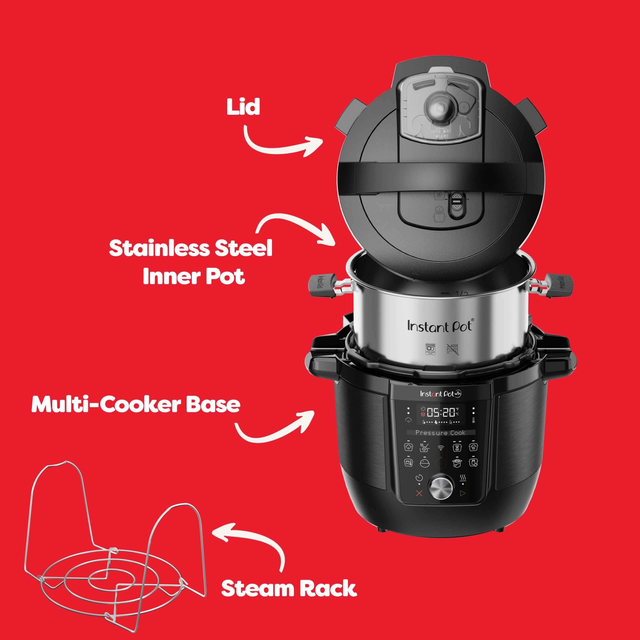 Instant Pot Plus 5,7L (Plus 6) daugiafunkcinė viryklė - obrazek 5