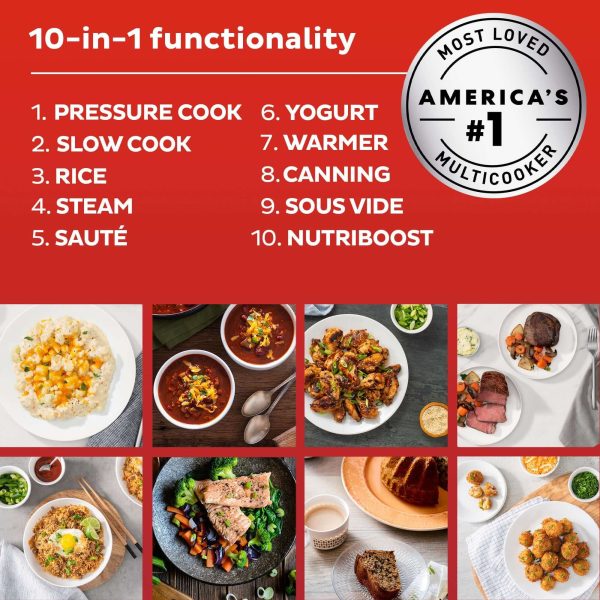 Instant Pot® Pro™ Plus daugiafunkcinė slėginė viryklė (5,7L) 10-in-1 - obrazek 3