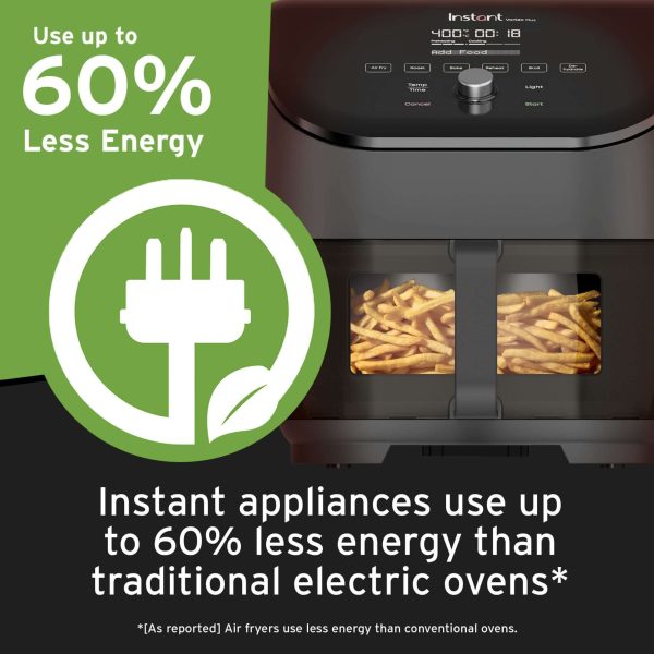 Instant Vortex® Plus nerūdijančio plieno oro gruzdintuvė su ClearCook (5,7L) 6-in-1 - obrazek 7