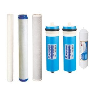Kasečių rinkinys WaterLovers Pro 4 sistemoms + 2x400 GPD membranos