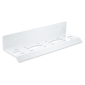 White metal mounting bracket for HVAC filters and air purifiers.