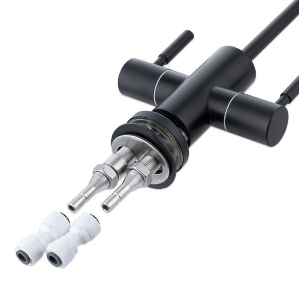 RO sistemos dvigubas vandens maišytuvas WaterLovers GF 07 Black - obrazek 3